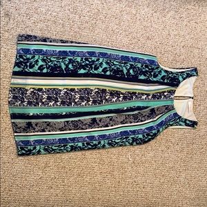 Floral/striped dress